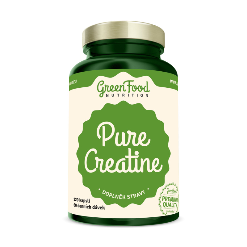 GreenFood Nutrition Pure Creatine 120 kapslí