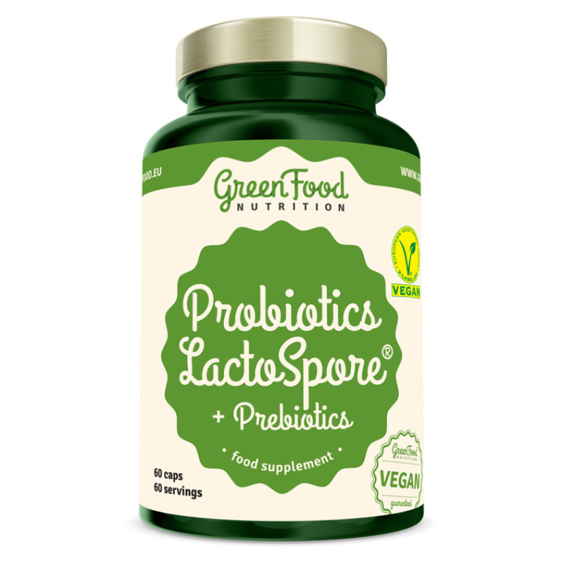 GreenFood Probiotics Lactospore + Prebiotics 60 kapslí
