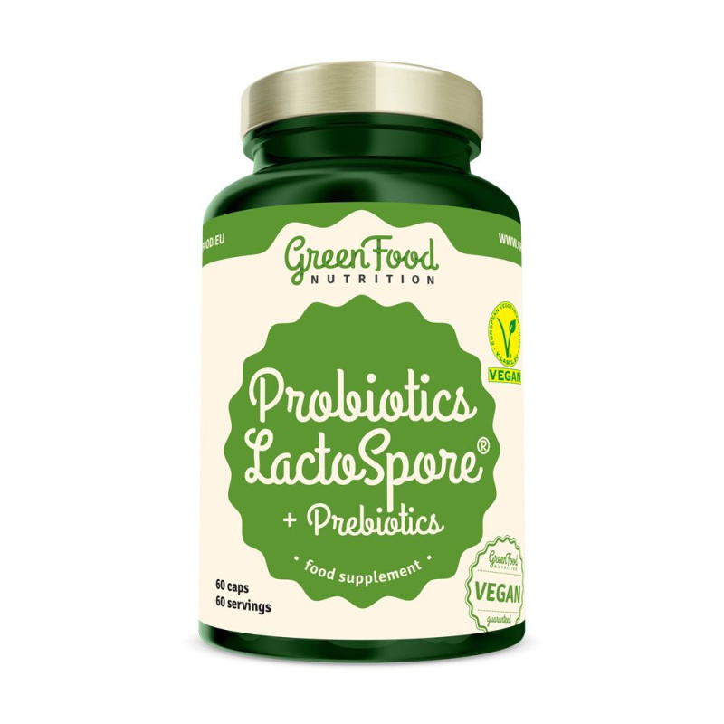 GreenFood Probiotics Lactospore + Prebiotics 60 kapslí