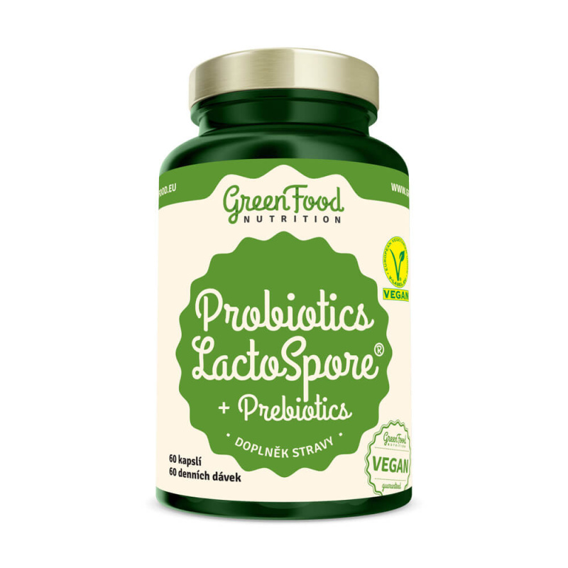 GreenFood Probiotics Lactospore + Prebiotics 60 kapslí