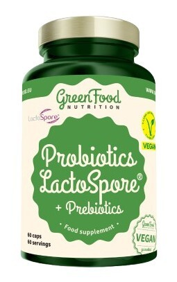 GreenFood Probiotics Lactospore + Prebiotics 60 kapslí