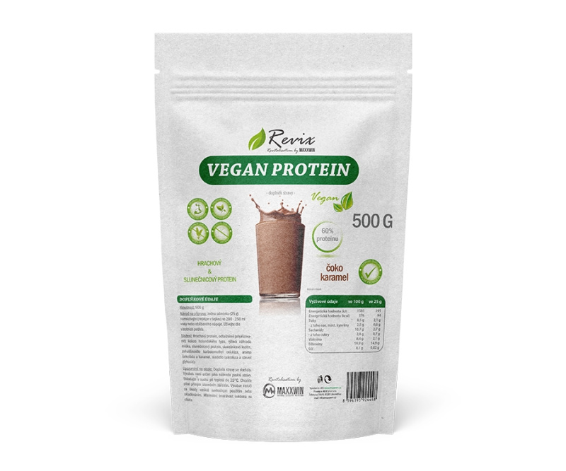 REVIX Vegan protein čoko-karamel 500 g