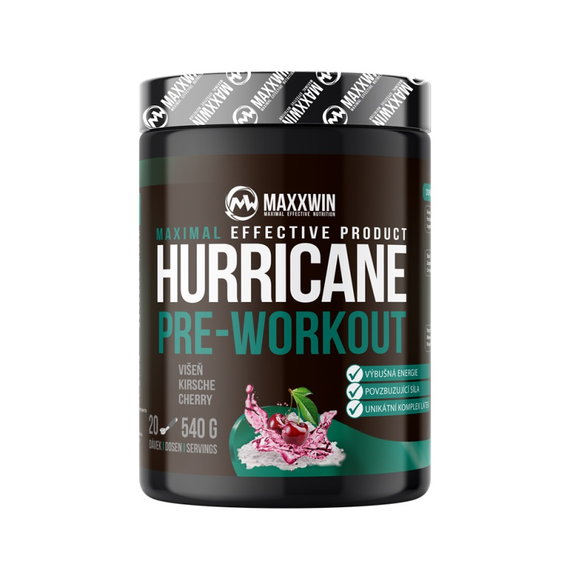 MAXXWIN Hurricane Pre-Workout 540 g višeň