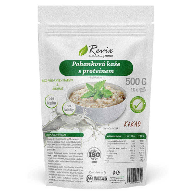 Revix Pohanková proteinová kaše 500 g - kakao