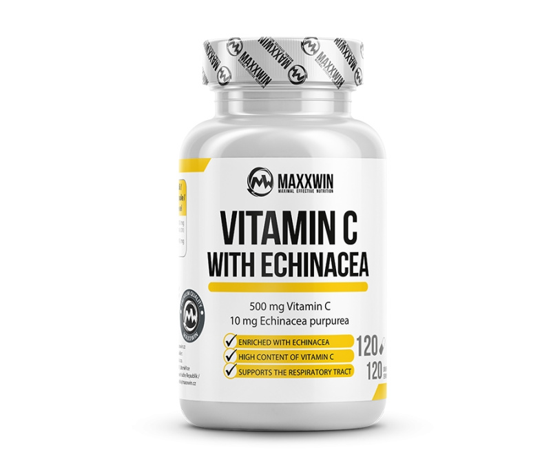 MAXXWIN Vitamin C 500 mg s Echinacea 120 kapslí