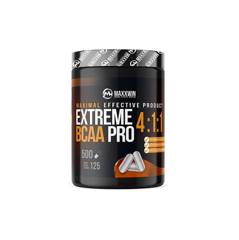 MAXXWIN Extreme BCAA PRO 4:1:1 500 kapslí