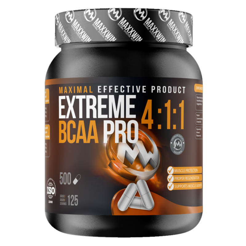 MAXXWIN Extreme BCAA PRO 4:1:1 500 kapslí