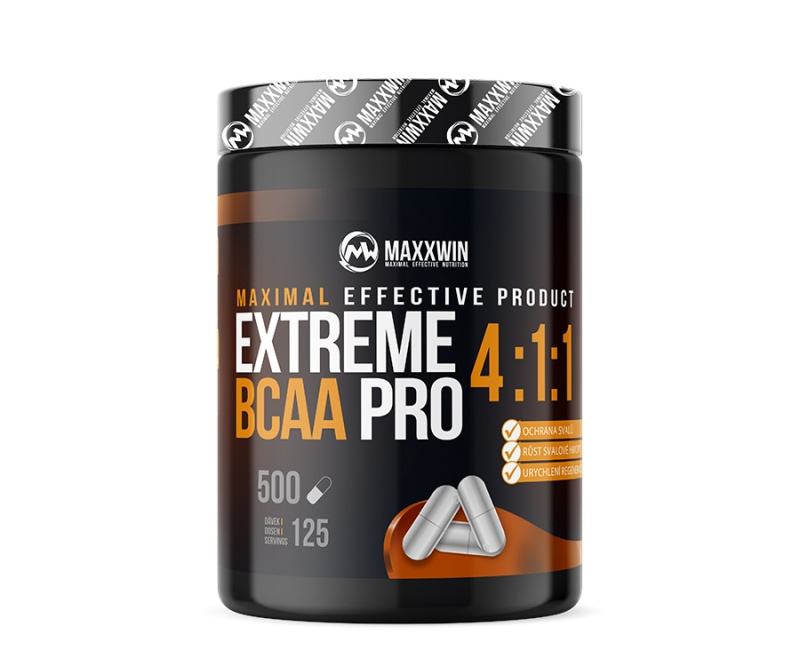 MAXXWIN Extreme BCAA PRO 4:1:1 500 kapslí