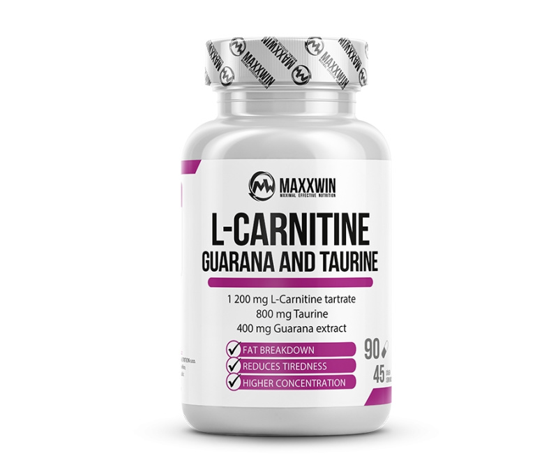 MAXXWIN L-Carnitine Guarana Taurine 90 kapslí