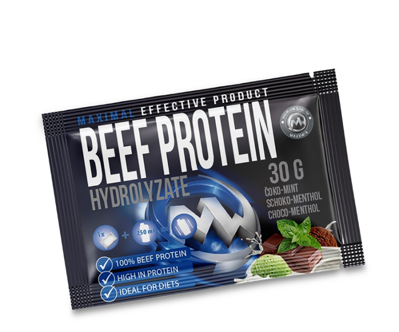 MAXXWIN Beef Protein Hydrolyzate 30 g - čoko/mint