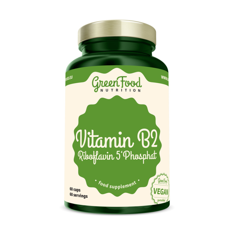GreenFood Nutrition Vitamin B2 Riboflavin 5'Phosphat 60cps