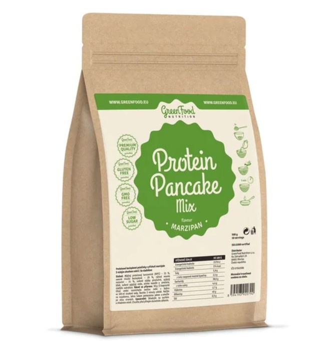 GreenFood Nutrition Proteinové palačinky 500 g příchuť: Marcipán