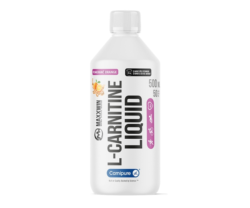 MAXXWIN L-Carnitine Liquid 500ml - pomeranč