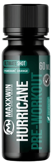 MAXXWIN Hurricane Pre-Workout Shot 60 ml - višeň