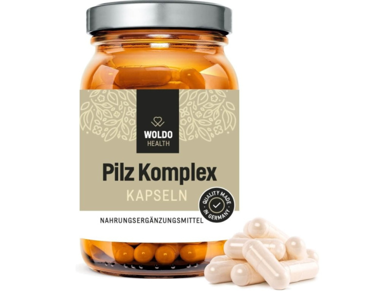 WoldoHealth® WoldoHealth Komplex vitálních hub, 120 kapslí