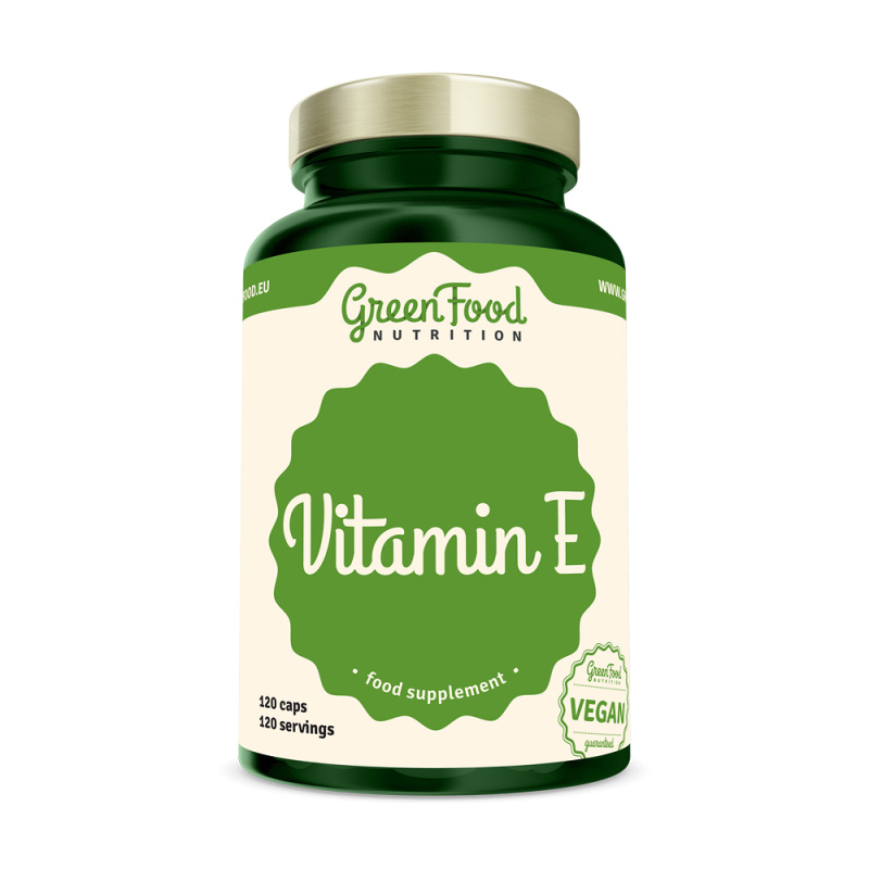 GreenFood Vitamin E 120 kapslí