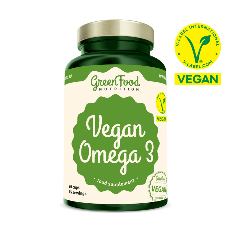 GreenFood Vegan Omega 3 90 kapslí