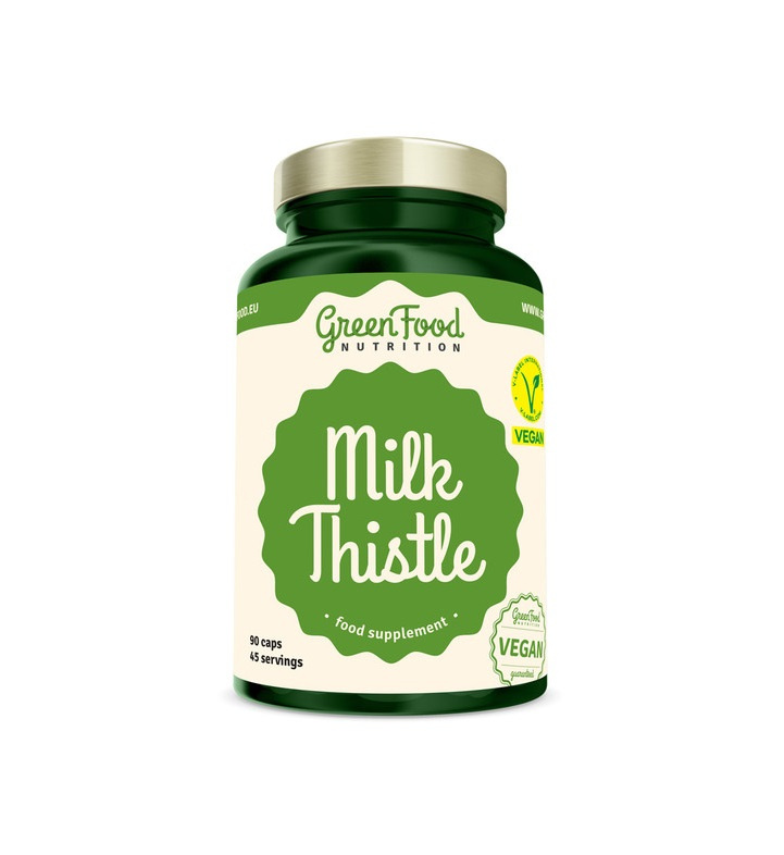 GreenFood Milk Thistle (Ostropestřec) 90 kapslí