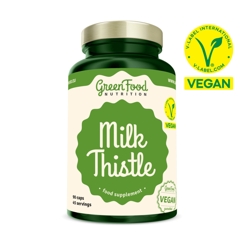 GreenFood Milk Thistle (Ostropestřec) 90 kapslí
