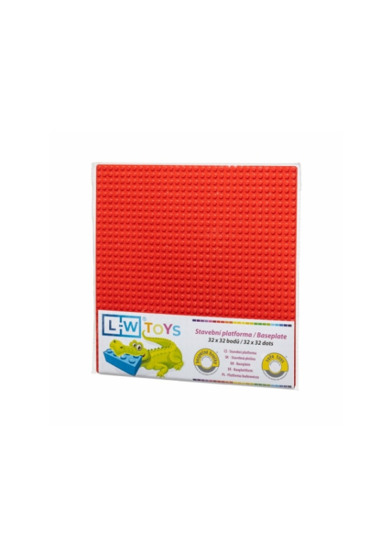 L-W Toys Základová deska 32x32 červená