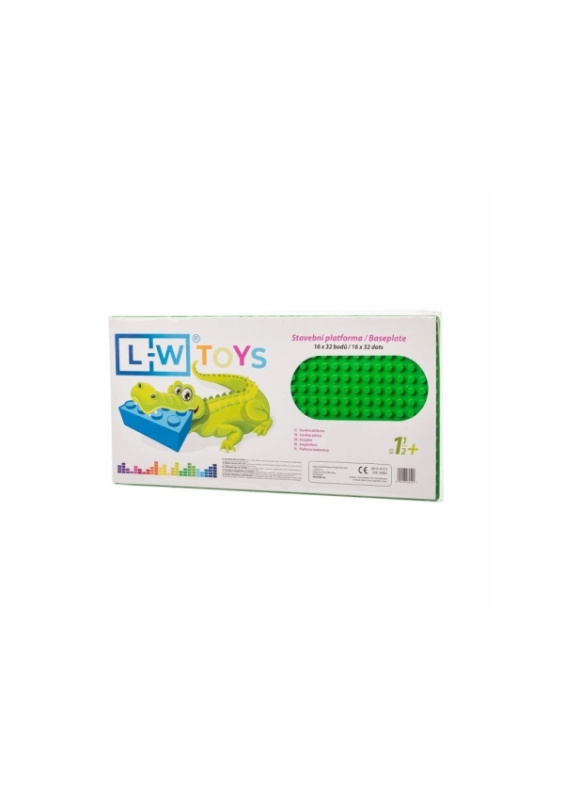 L-W Toys Deska pro nejmenší stavitele 16x32 bodů 25,5x51 cm