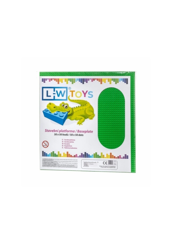 L-W Toys Velká podložka na stavění 50x50 zelená