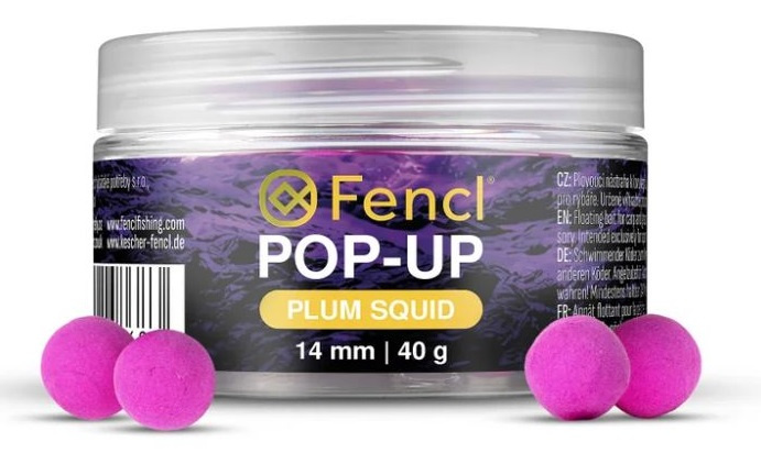 Fencl plovoucí boilie pop up plum squid 40 g 14 mm