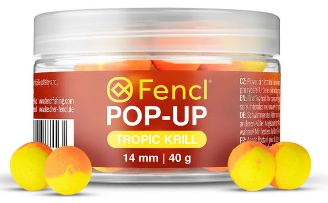 Fencl plovoucí boilie pop up tropic krill 40 g 14 mm