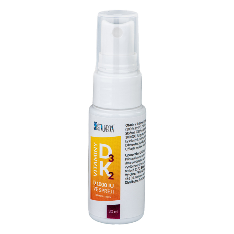 Strunecká Vitamin D3 1000 IU + K2 ve spreji 30 ml