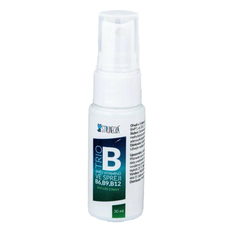 Strunecká Trio B - kombinace vitaminů B3, B6, B12 ve spreji - 30ml
