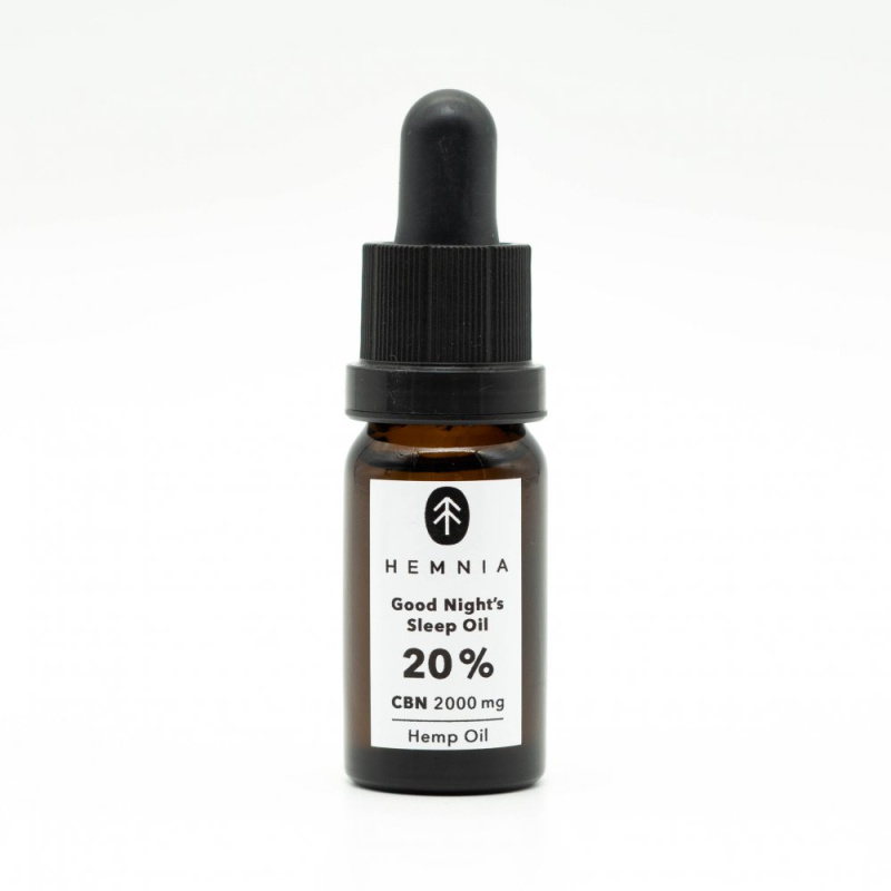 Hemnia Good Night's Sleep Konopný olej 20%, 2000 mg CBN, 250 mg CBD, 10 ml