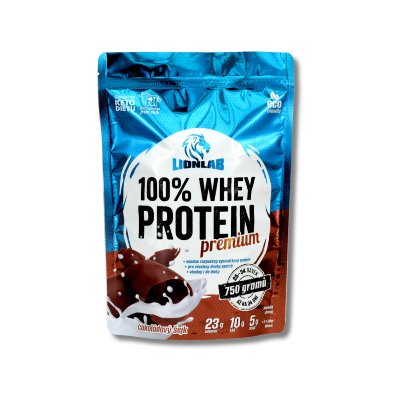 Lionlab: 100 % Whey Protei- čokoládový šejk 750 g