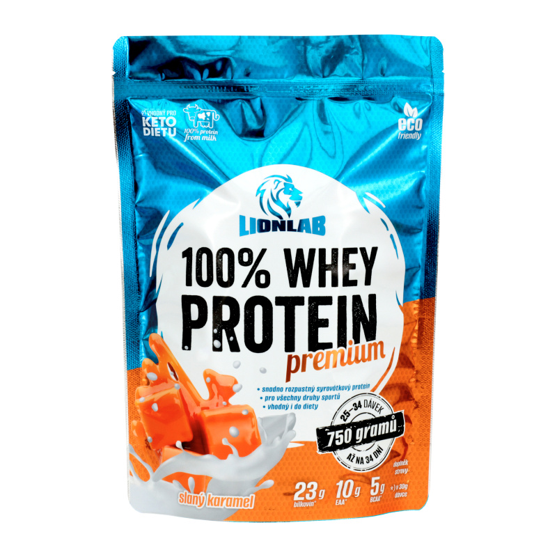 Lionlab: 100 % Whey Protein-slaný karamel 750 g