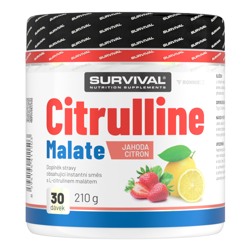 Survival Citrulline Malate 210 g jahoda-citron