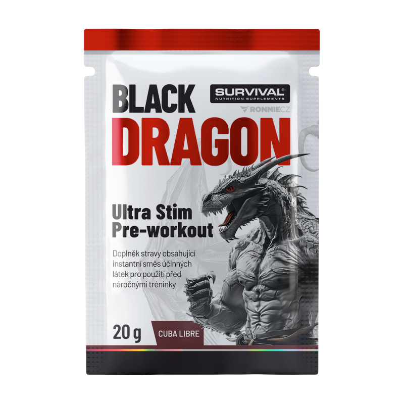Survival Black Dragon Ultra Stim Pre-workout 20 g cuba libre
