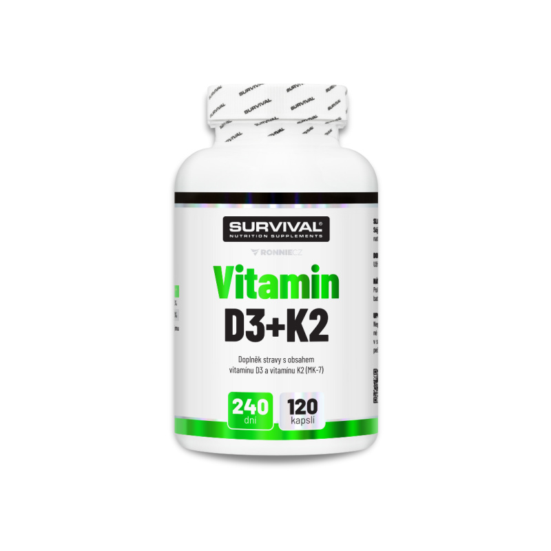 Survival: Vitamin D3+K2, 120 cps