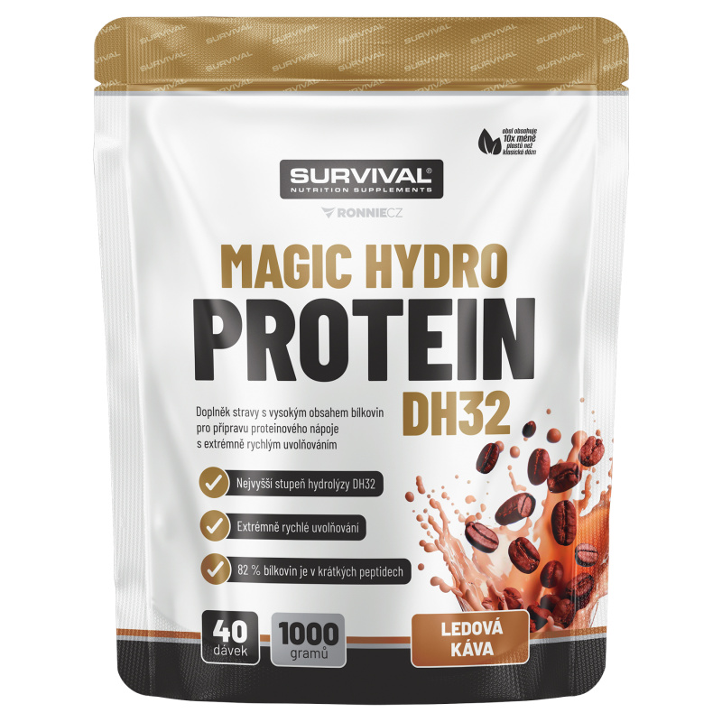 Survival Magic Hydro Protein DH32 1000 g ledová káva