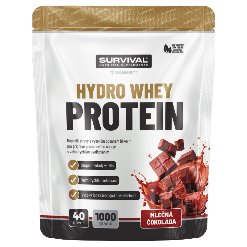 Survival Hydro Whey Protein 1000 g mléčná čokoláda