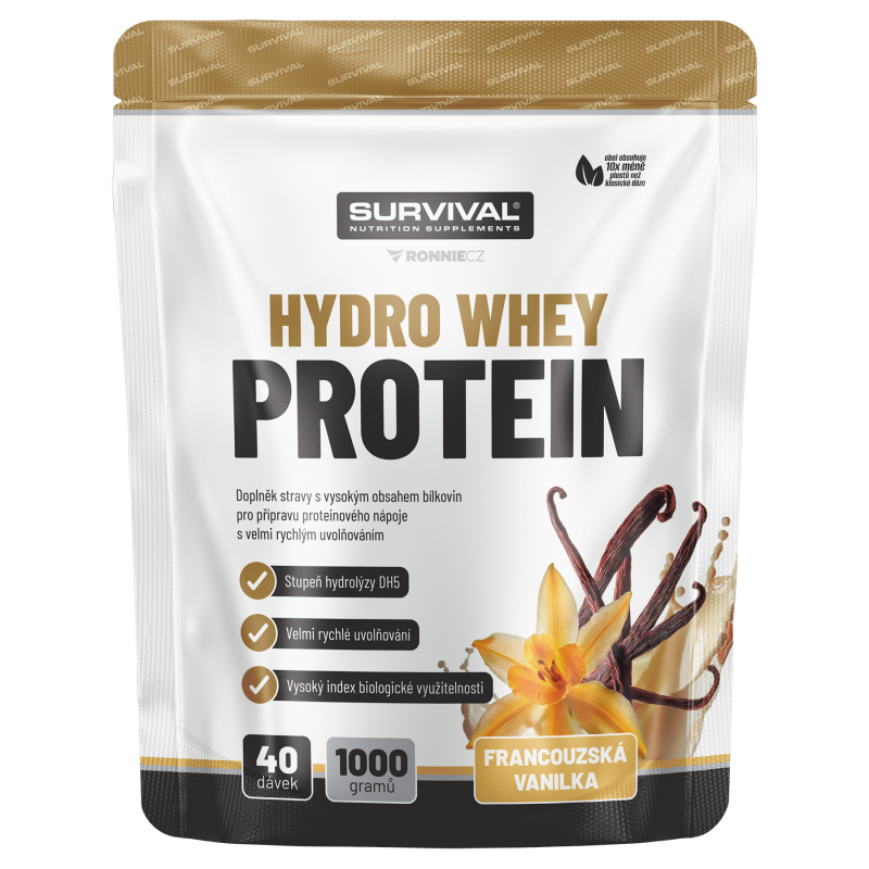 Survival Hydro Whey Protein 1000 g vanilka