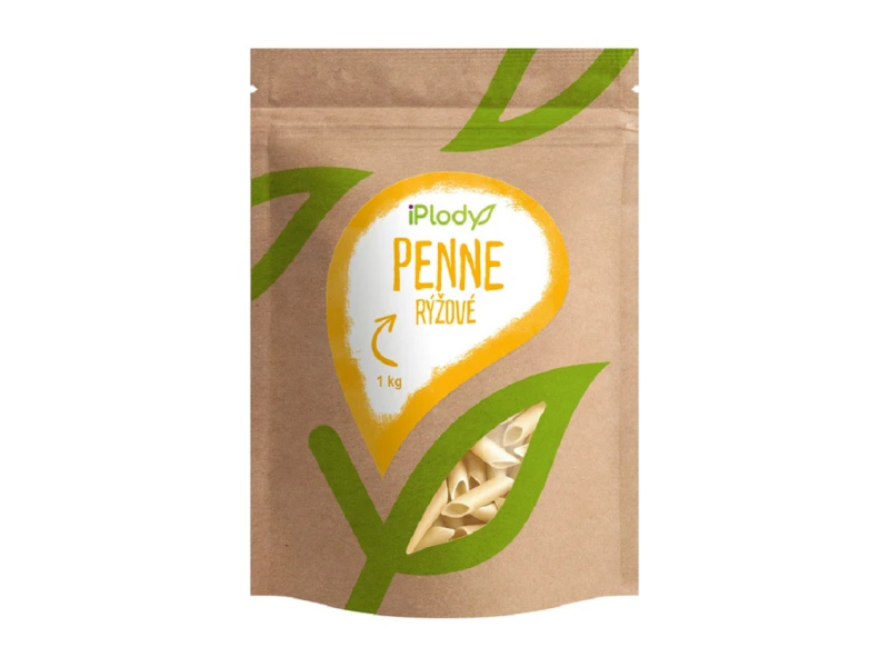 iPlody Rýžové těstoviny penne 2 kg (2 x 1 kg)