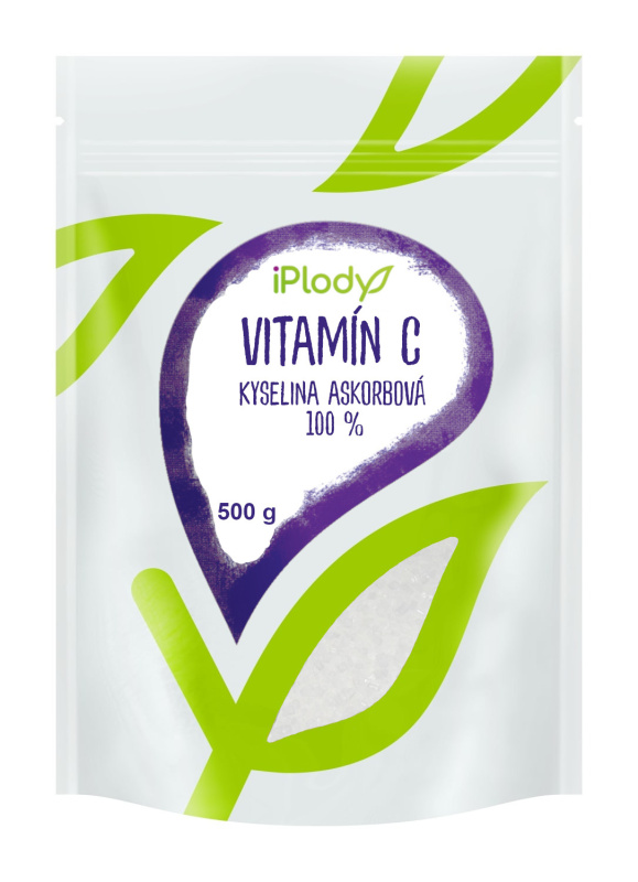 iPlody Vitamín C, kyselina L-askorbová, prášek 500 g
