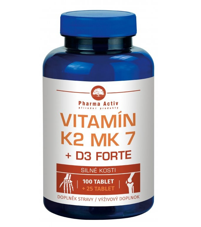 Vitamin K2 MK7 + D3 FORTE 1000 I.U. tbl.125