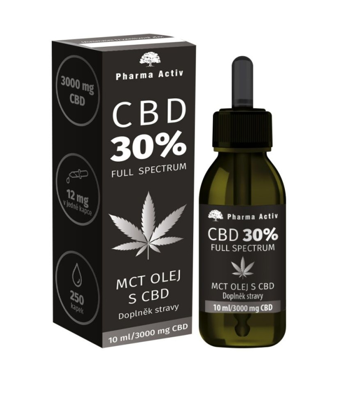 PHARMA ACTIV MCT olej s CBD 30% 3000 mg 10 ml