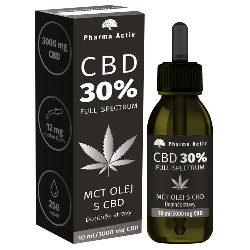 PHARMA ACTIV MCT olej s CBD 30% 3000 mg 10 ml