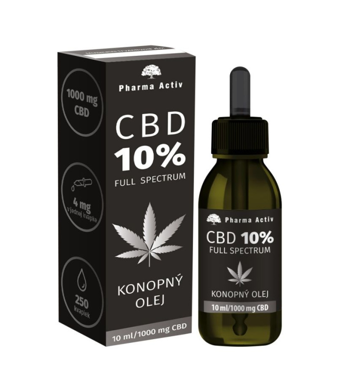 PHARMA ACTIV CBD 10% full spectrum konopný olej 10 ml