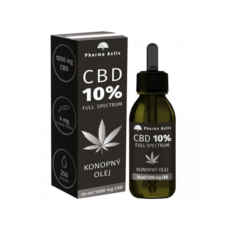PHARMA ACTIV CBD 10% full spectrum konopný olej 10 ml