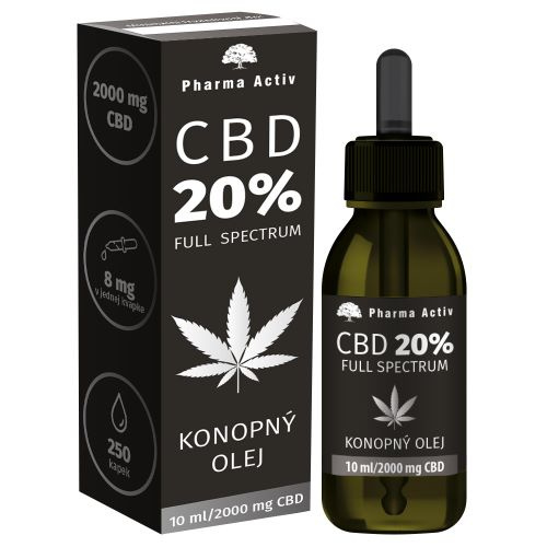 Pharma Activ CBD 20% Full Spectrum Konopný olej 2000 mg 10 ml