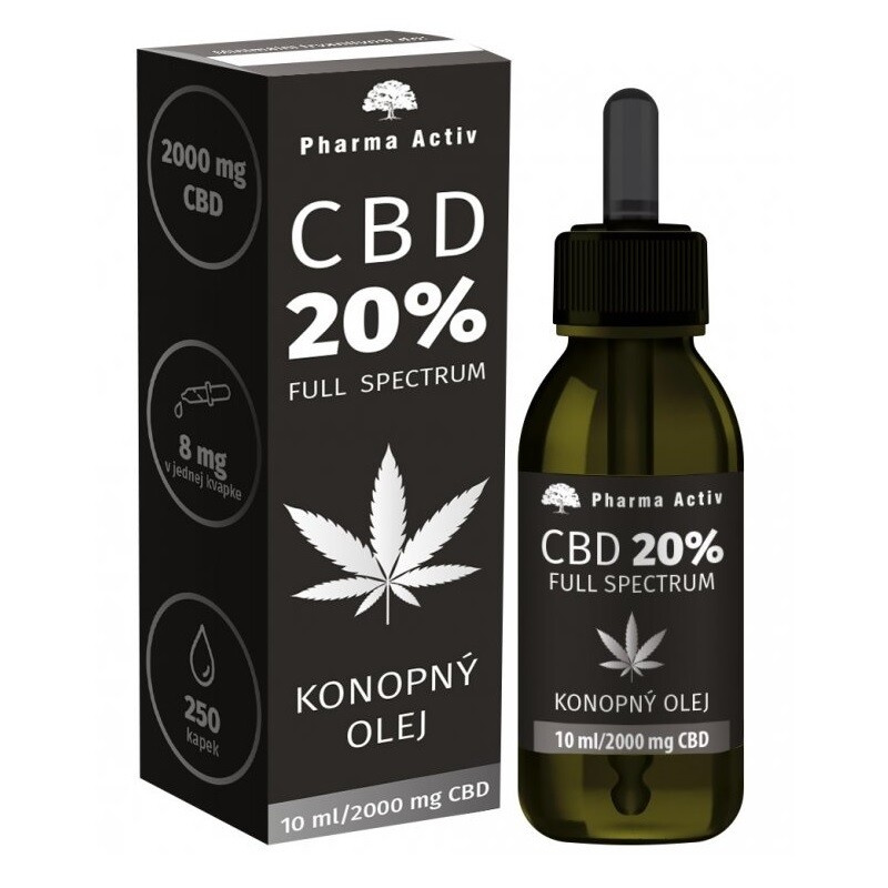 Pharma Activ CBD 20% Full Spectrum Konopný olej 2000 mg 10 ml