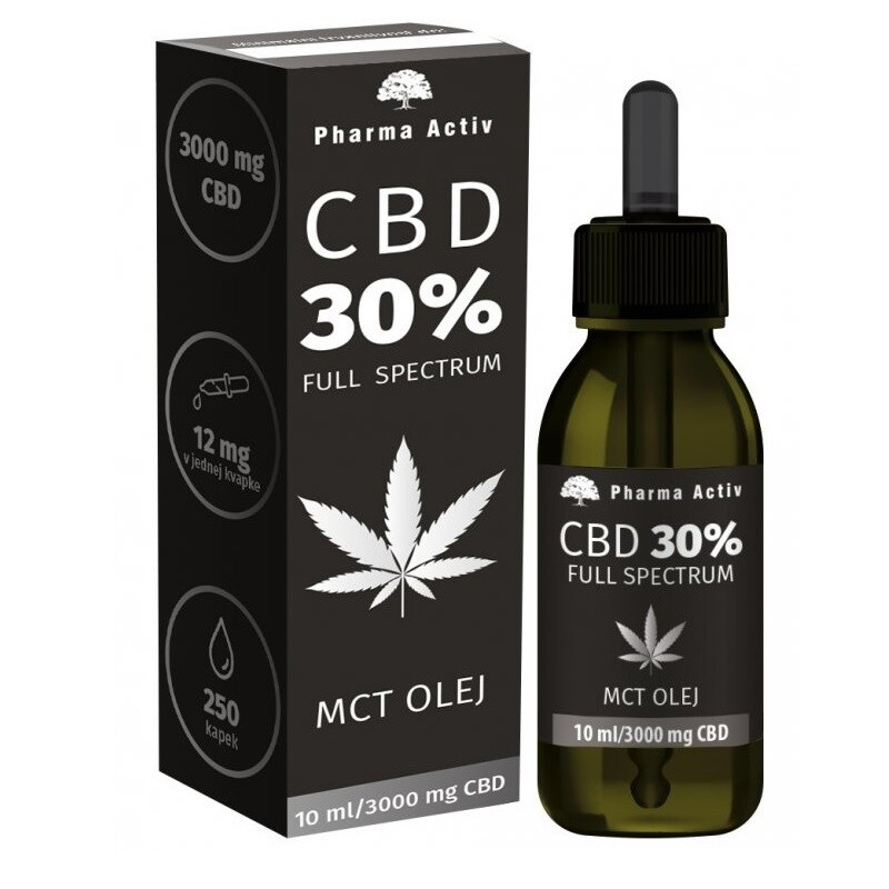 Pharma Activ CBD 30% Full Spectrum MCT olej 3000 mg 10 ml