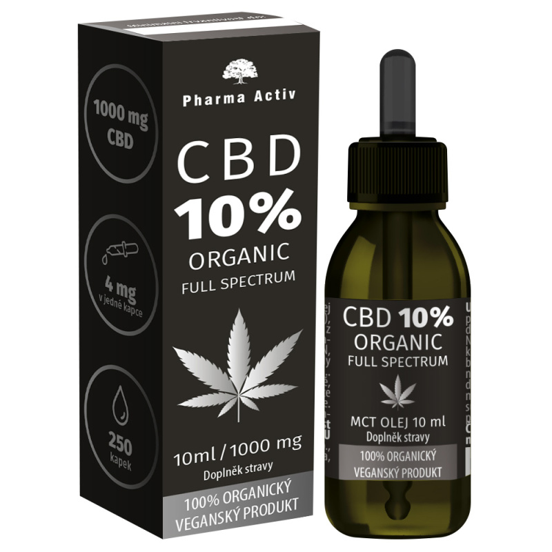 PHARMA ACTIV CBD 10% organic 1000 mg Full Spectrum 10 ml